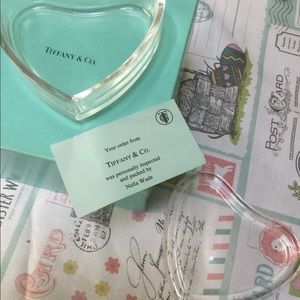 Sale🎉 rare Tiffany & Co. crystal glass heart